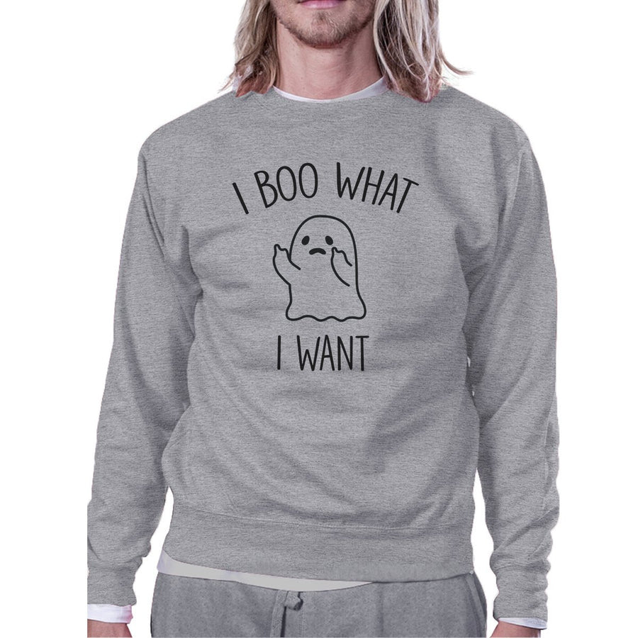 I Boo What I Want Ghost Grey Sweatshirt