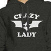 Crazy Bat Lady Dark Grey Hoodie