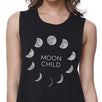 Moon Child Womens Black Crop Top