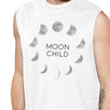 Moon Child Mens White Muscle Top