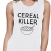 Cereal Killer Womens White Muscle Top