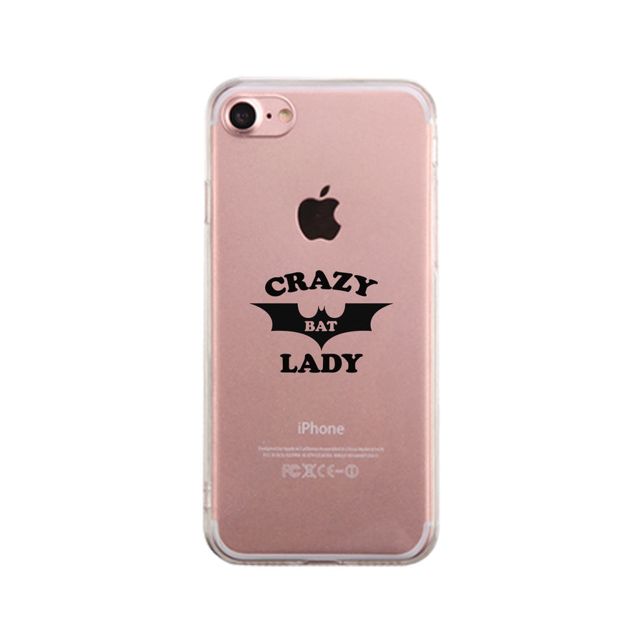 Crazy Bat Lady Clear Phone Case