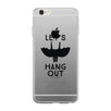 Let's Hang Out Bat Clear Phone Case