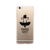 Let's Hang Out Bat Clear Phone Case