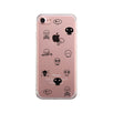 Skull Pattern Clear Phone Case