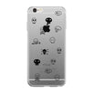 Skull Pattern Clear Phone Case