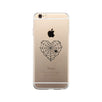 Heart Spider Web Clear Phone Case