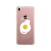 Meowgical Cat And Fried Egg Clear Phone Case