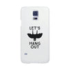 Let's Hang Out Bat White Phone Case