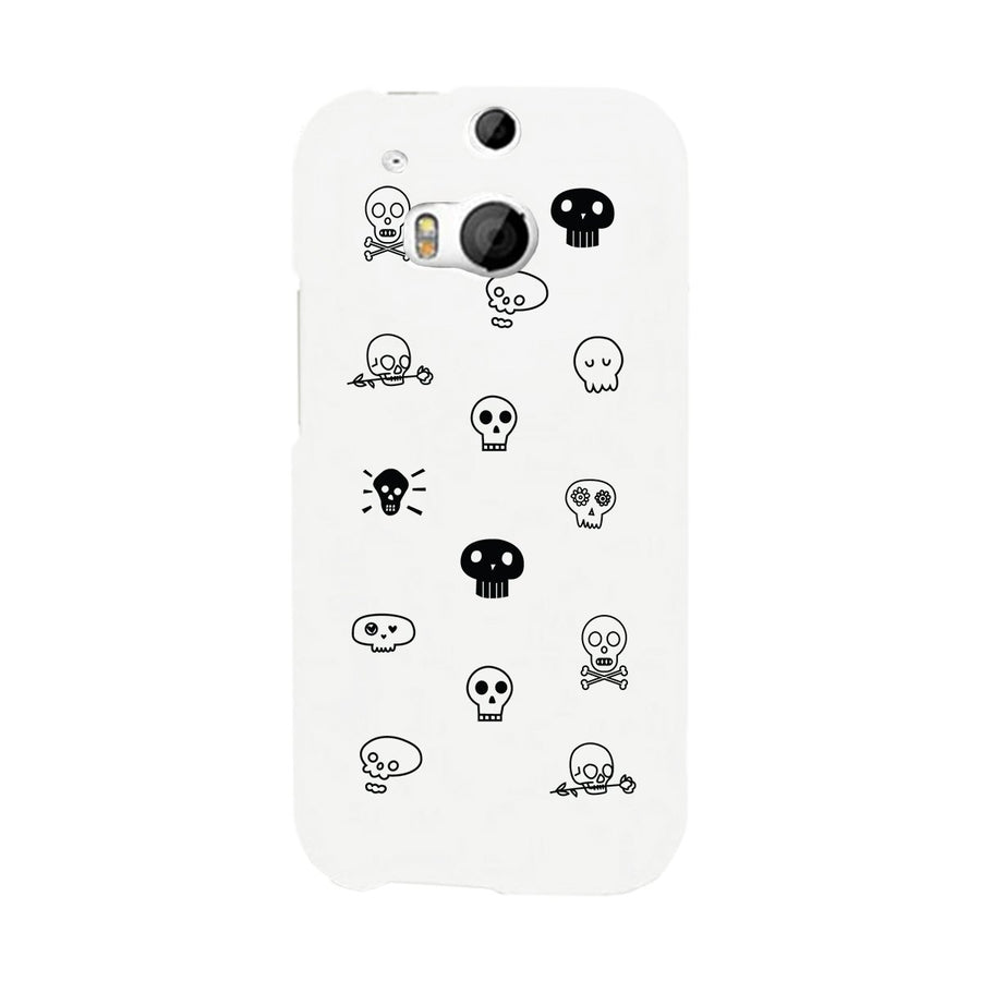 Skull Pattern White Phone Case