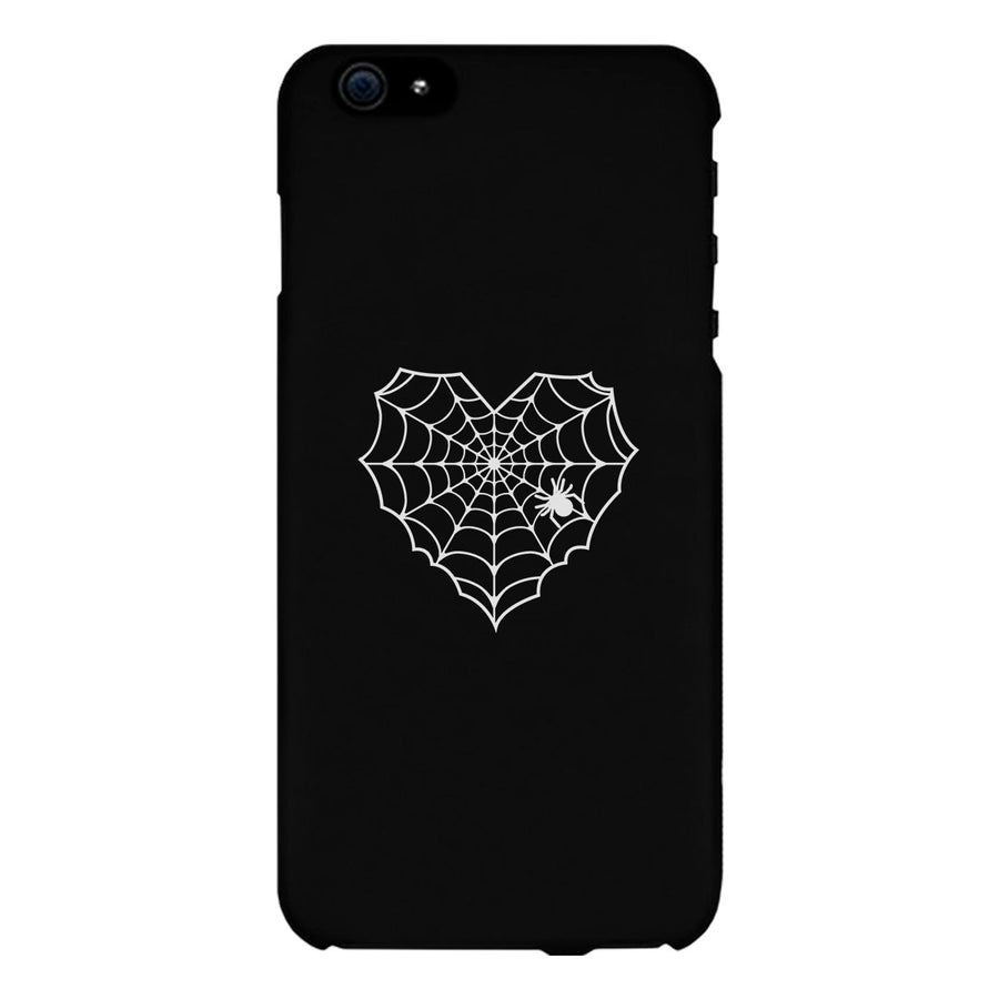 Heart Spider Web Black Phone Case