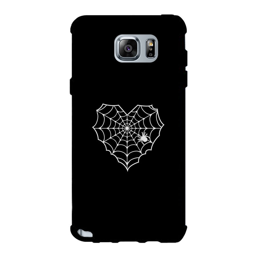 Heart Spider Web Black Phone Case