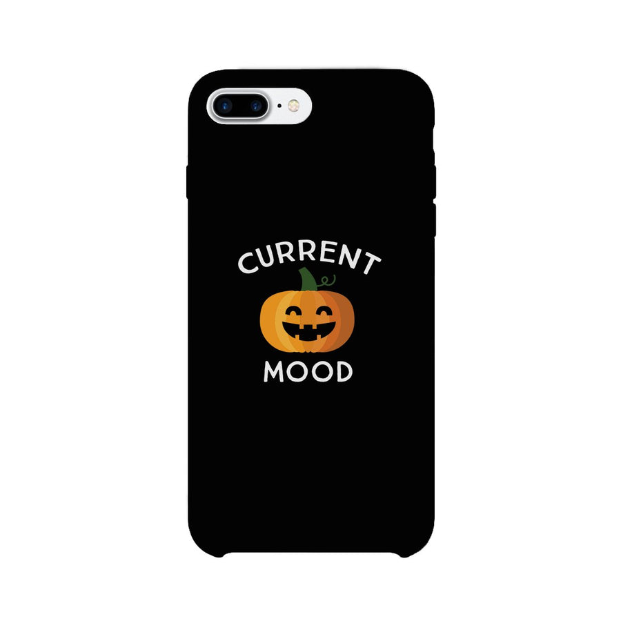 Pumpkin Current Mood Black Phone Case