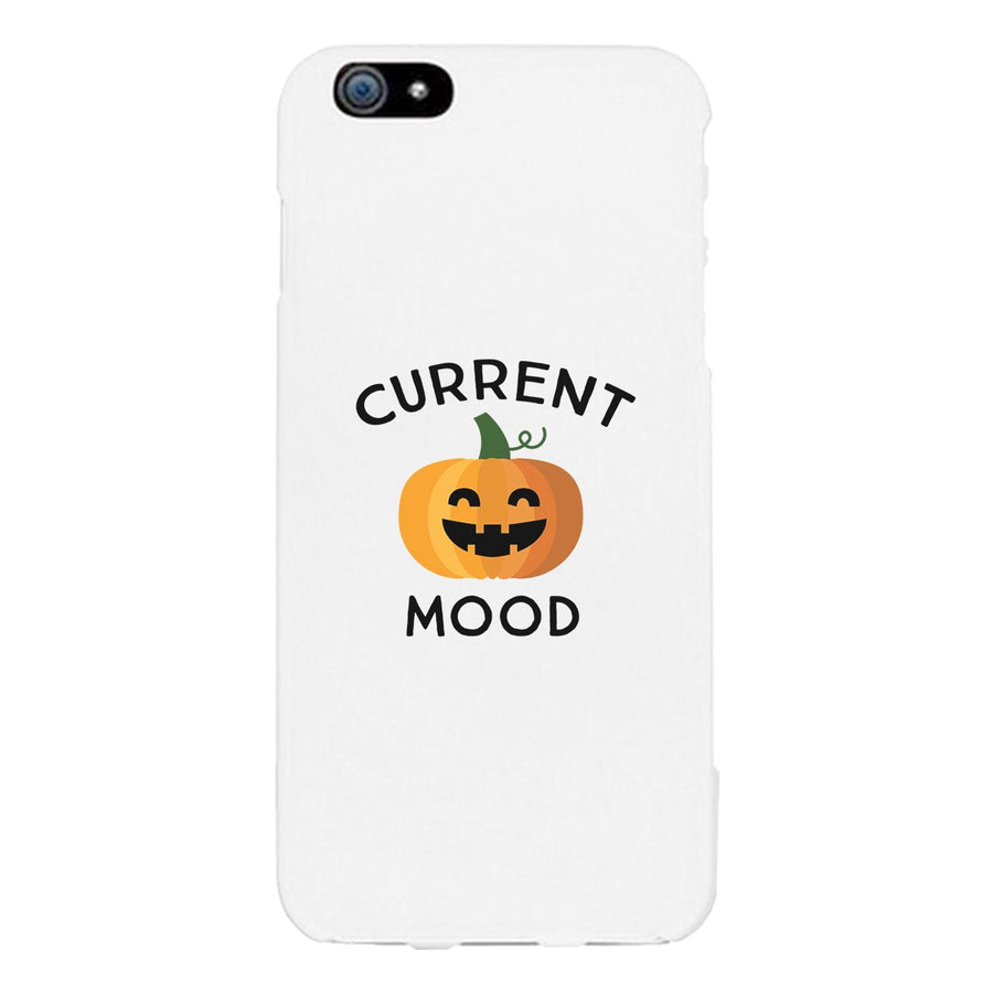 Pumpkin Current Mood White Phone Case