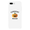 Pumpkin Current Mood White Phone Case