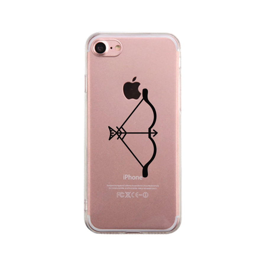 Bow And Arrow-Left Clear Phone Case