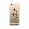 Bow And Arrow-Left Clear Phone Case