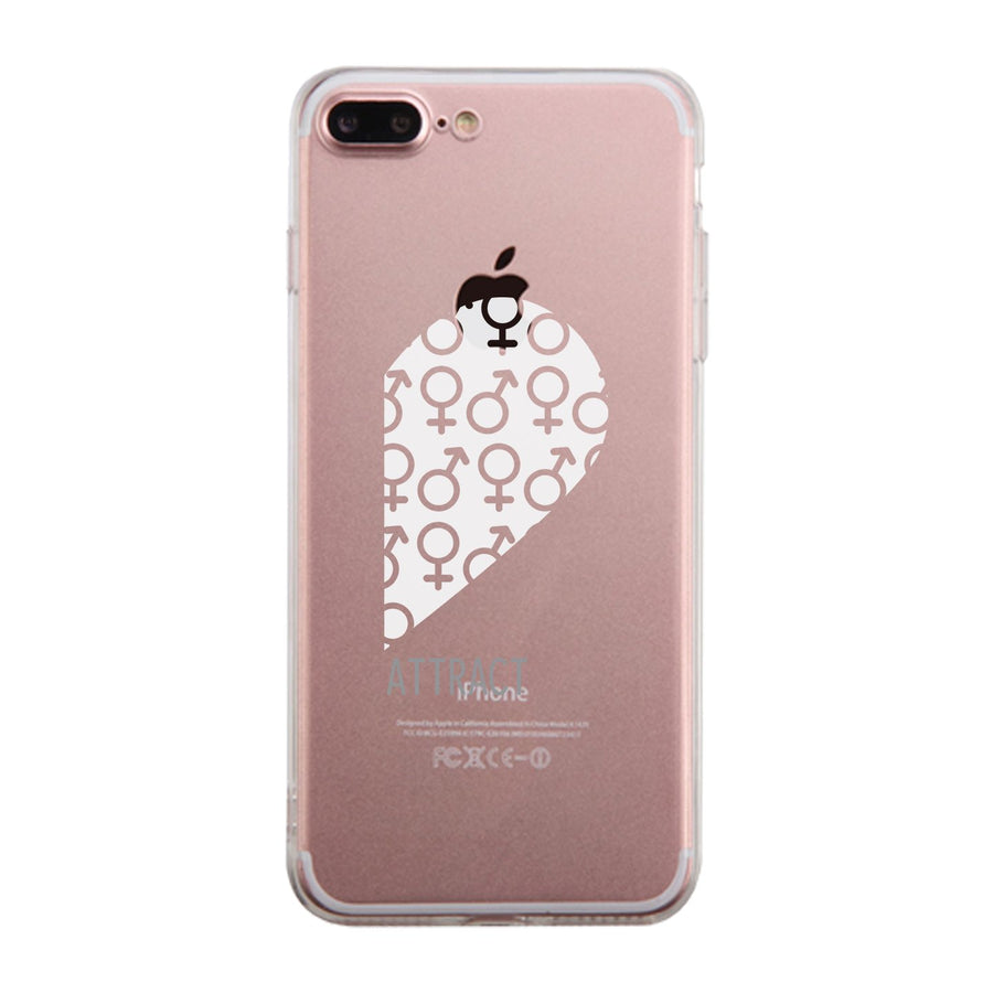 Attract Female Symbols-Right Clear Phone Case