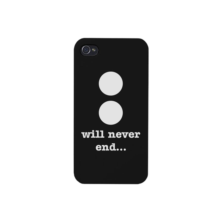 Will Never End-Right Black Phone Case