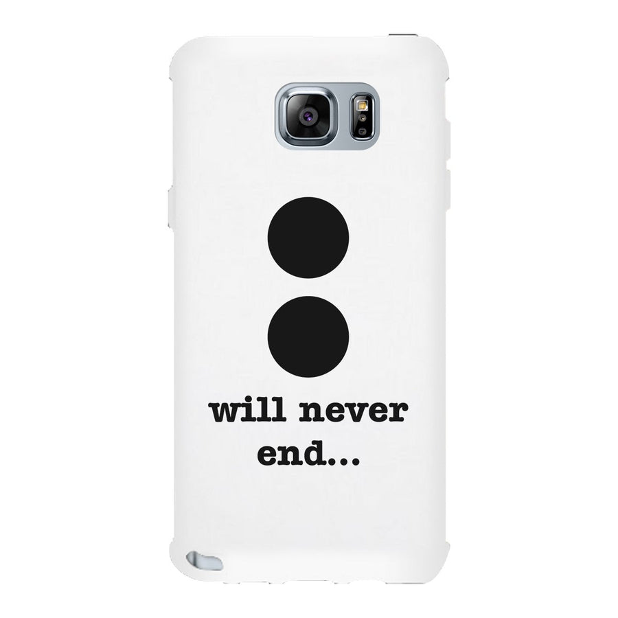 Will Never End-Right White Phone Case