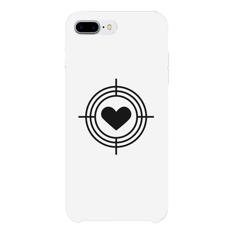 To Heart Target-Right White Phone Case