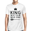 King Wild One Mens White Graphic T-Shirt Fathers Day Gifts For Him