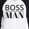 Boss Family Mens Black And White BaseBall Shirt