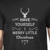 Have Yourself A Merry Little Christmas Mens Black Shirt