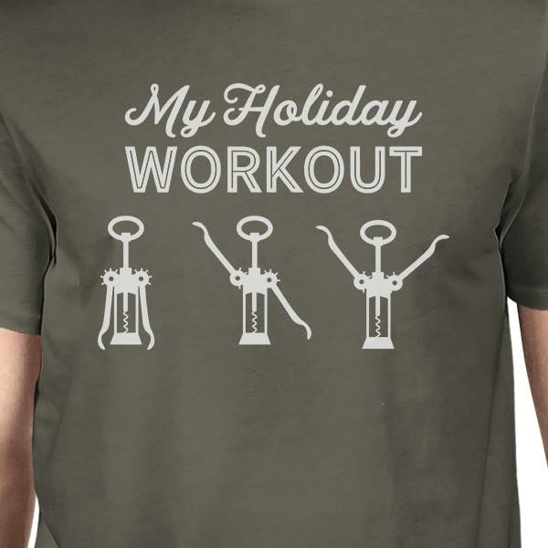 My Holiday Workout Mens Dark Grey Shirt