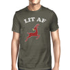 Lit Af Mens Dark Grey Shirt