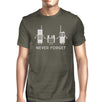 Never Forget Mens Dark Grey Shirt