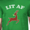 Lit Af Mens Green Shirt