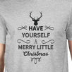 Have Yourself A Merry Little Christmas Mens Grey Shirt