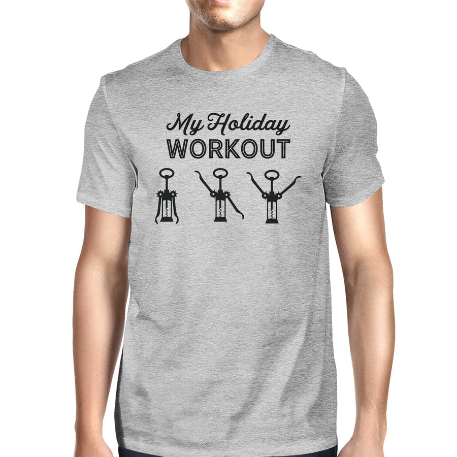 My Holiday Workout Mens Grey Shirt