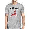 Lit Af Mens Grey Shirt