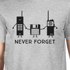 Never Forget Mens Grey Shirt