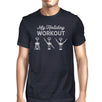 My Holiday Workout Mens Navy Shirt