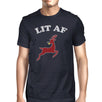 Lit Af Mens Navy Shirt