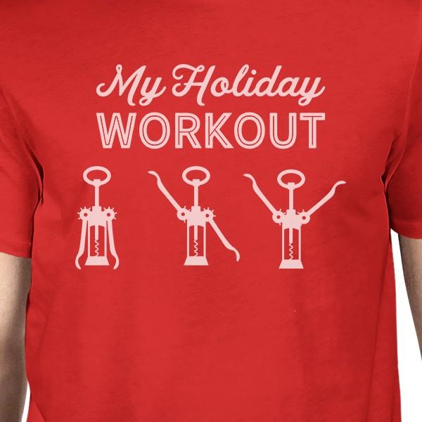 My Holiday Workout Mens Red Shirt