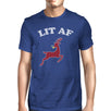 Lit Af Mens Royal Blue Shirt