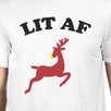 Lit Af Mens White Shirt