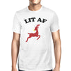 Lit Af Mens White Shirt