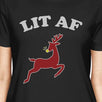 Lit Af Womens Black Shirt