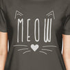 Meow Womens Dark Grey Shirt