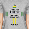 I Like To Lift Lifting Is My Favorite Womens Grey Shirt