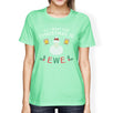 All I Want For Christmas Is Ewe Womens Mint Shirt