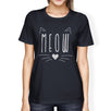 Meow Womens Navy Shirt