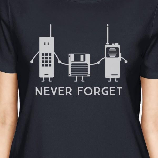 Never Forget Womens Navy Shirt