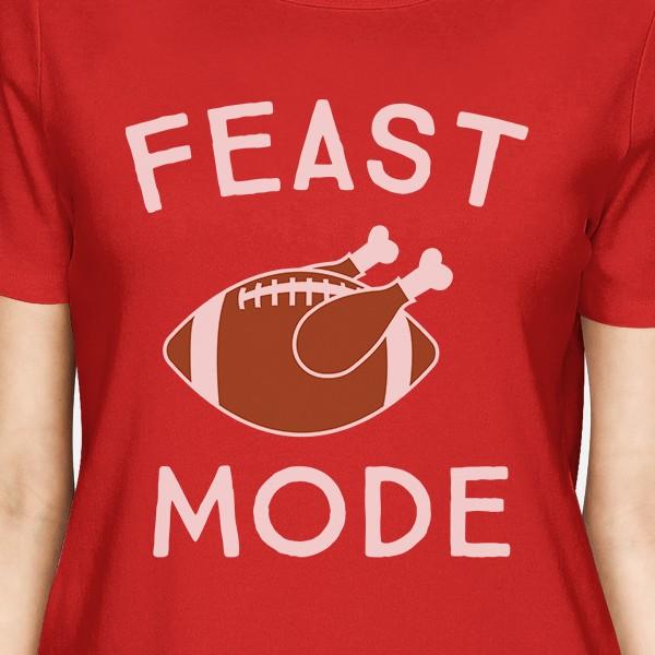 Feast Mode Womens Red Shirt