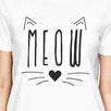 Meow Womens White Shirt